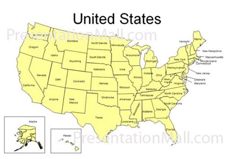 Editable United States PowerPoint Map