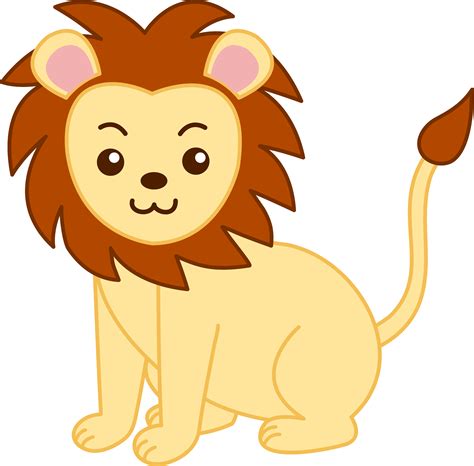 Little Golden Lion Clip Art - Free Clip Art