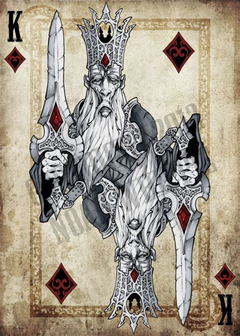 King of Diamonds by NoahW on deviantART | Arte cartas de jogo, Cartões ...