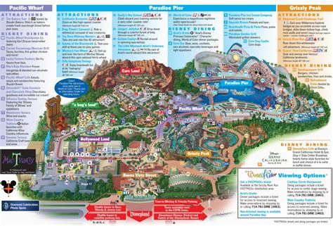 Disneyland California Adventure Park Map | Park Maps Disneyland Park ...