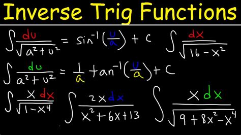 Integration of Inverse trigonometric functions, Integrating By ...