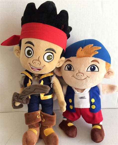 Disney Jr. Jake and The Neverland Pirates Plush Cubby and Jake CUTE # ...