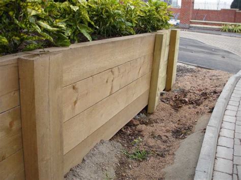 Retaining wall projects with Railway sleepers