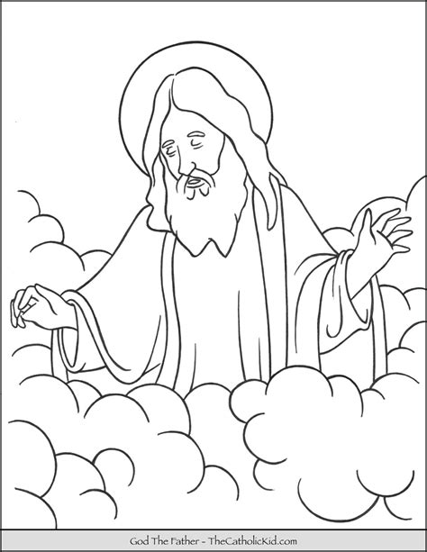 God The Father Coloring Sheet Coloring Pages