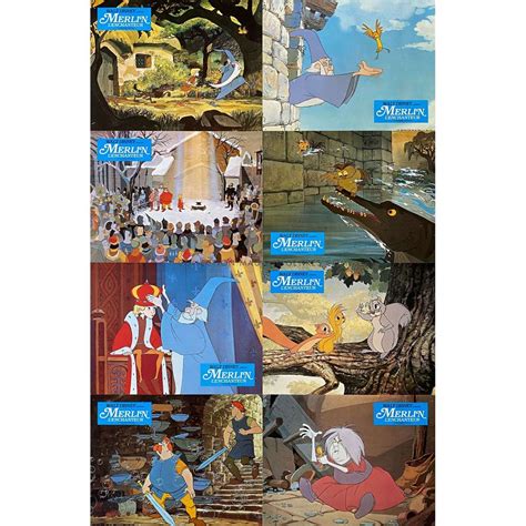 THE SWORD AND THE STONE French Lobby Cards x8 - Set A - 9x12 in. - 1963 ...