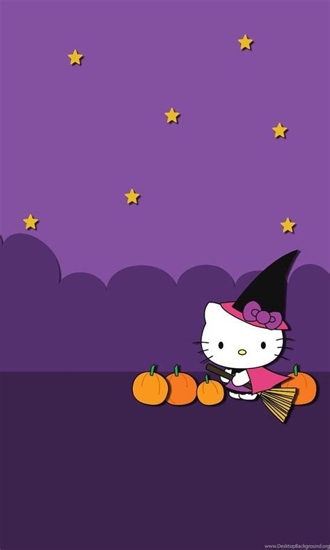 Hello Kitty Halloween Background, Purple Halloween HD phone wallpaper | Pxfuel