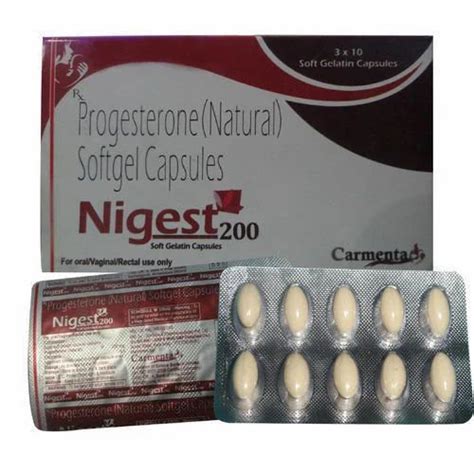 Progesterone 200 mg Softgel Capsules, Packaging Type: Blister ...