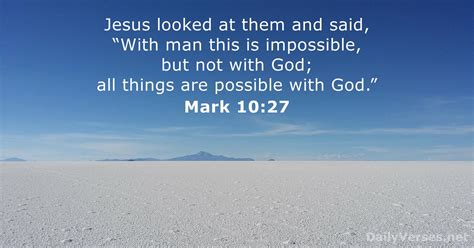 May 4, 2016 - Bible verse of the day - Mark 10:27 - DailyVerses.net