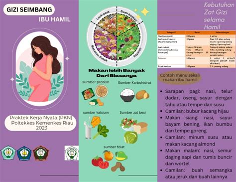 Leaflet Gizi Seimbang Ibu Hamil | PDF