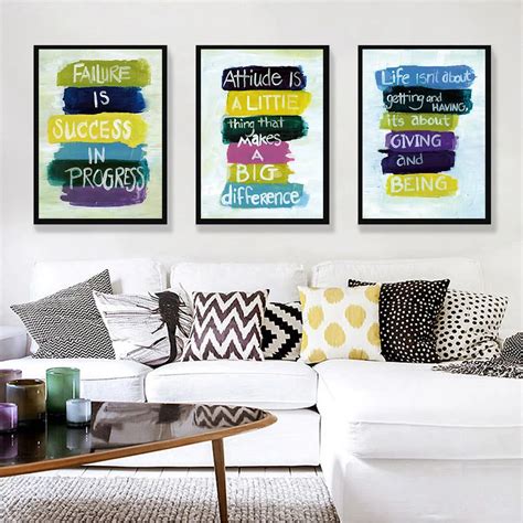 Success Motivational Life Quote Minimalist Art Canvas Poster Print ...