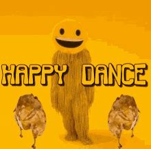 Dancing Emoji Mascot Happy Dance GIF | GIFDB.com