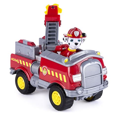 NEW Paw Patrol Marshall’s Forest Fire Truck Vehicle Figure and Vehicle ...