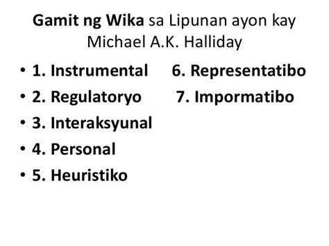 7 Gamit Ng Wika Sa Lipunan At Halimbawa Brainly