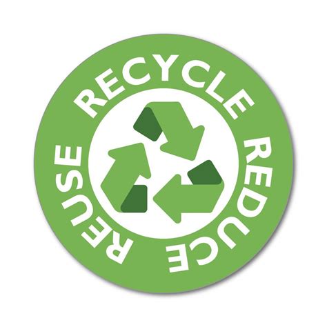 Recycle Reduce Reuse Green Logo Sign Environment Rubbish Bin Trash Car ...