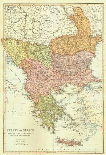 Historical Map Of Albania