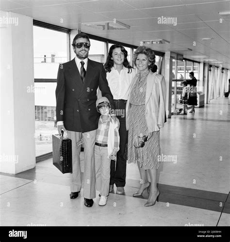 Roger Moore at LAP with his wife Luisa and two of their children ...