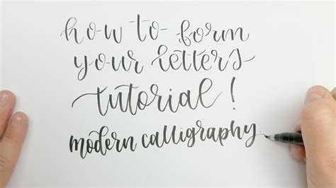 How to Form Letters in Modern Calligraphy - The Anatomy of a Letter ...