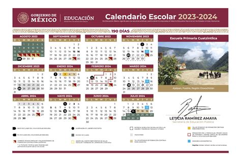 Boletín 127 SEP publica calendarios escolares para el ciclo lectivo ...