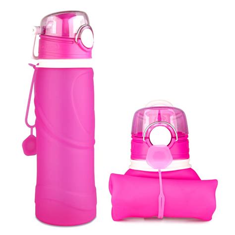 Silicone water bottle, Cheap silicone foldable water bottle ...