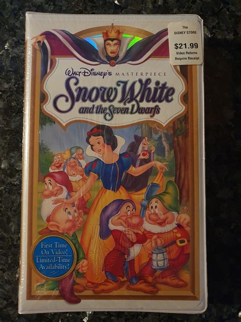 Walt Disney's Snow White VHS Vintage Sealed Masterpiece - Etsy