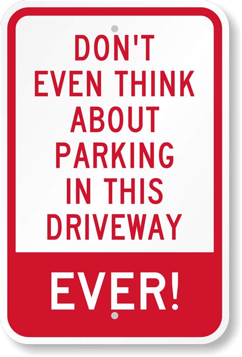 Funny Parking Signs - Humorous Parking Signs