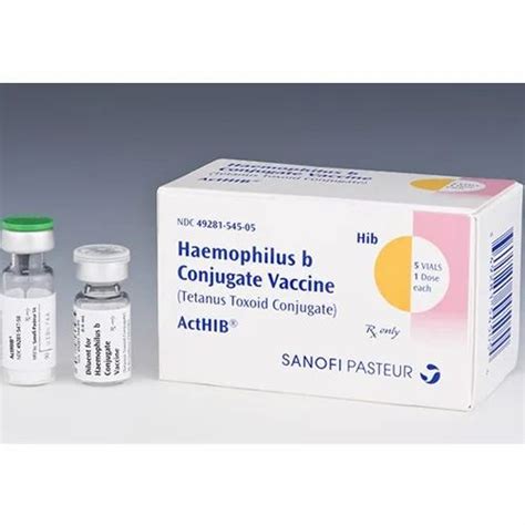 Haemophilus B Conjugate Vaccine, Packaging Type: Box at Rs 180/piece in ...