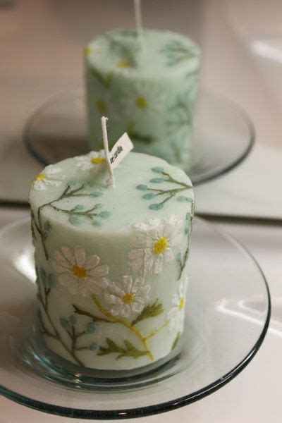 green pattern candles | Homemade scented candles, Candles crafts ...