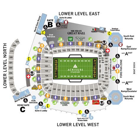 Acrisure Stadium Seating Chart 2024 Details | Formerly Heinz Field ...