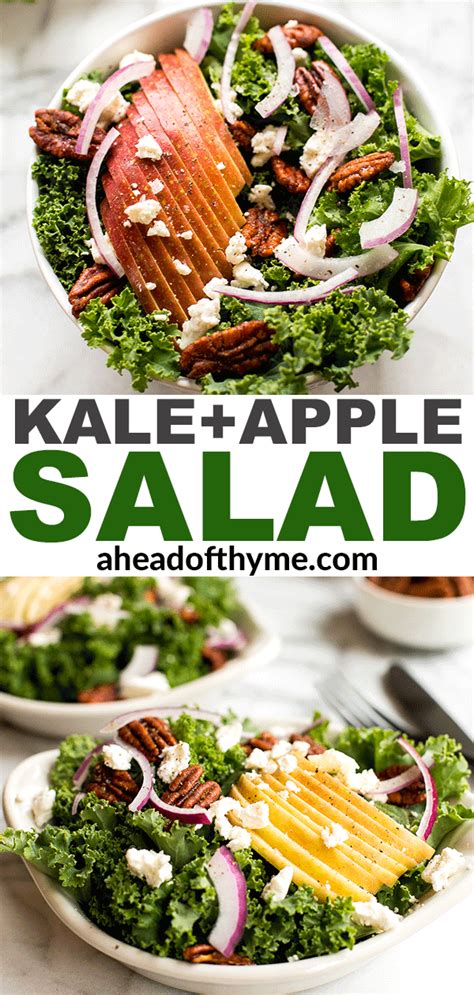 Winter Kale Salad with Apple Cider Vinaigrette and Spiced Pecans ...