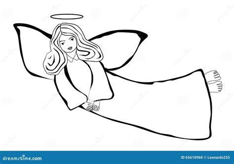 Flying angel stock illustration. Image of artificial - 65610968