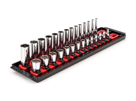 28-Piece 1/4 Inch Drive 12-Point Socket Set | TEKTON