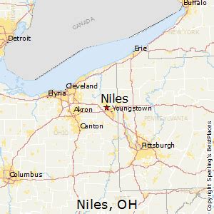 Map Of Niles Ohio | Tourist Map Of English