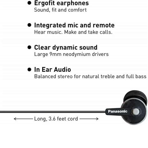 Panasonic Ergofit RP-TCM125 In-Ear Earbud - GadStyle BD