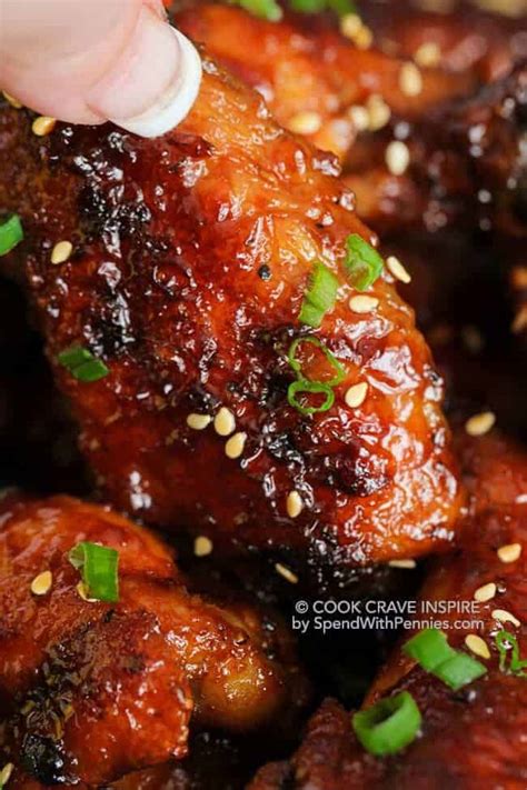 Hot Chicken Wings Recipe {Sticky & Crispy} - Spend With Pennies