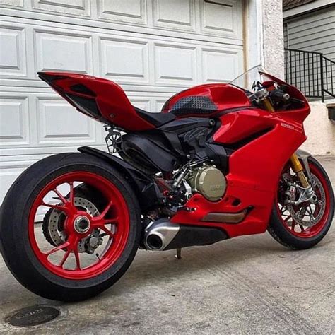 Red Ducati Panigale Triumph Motorcycles, Italian Motorcycles, Cars And ...