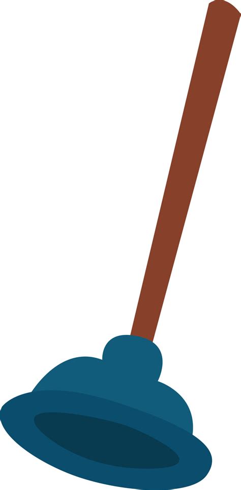 Plunger blue, illustration, vector on white background. 13560715 Vector ...