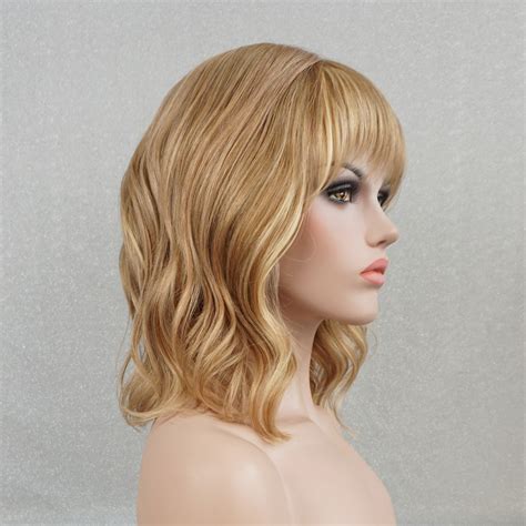 Ash Blonde Human Hair Wigs for White Women Wavy Bob Wig With - Etsy