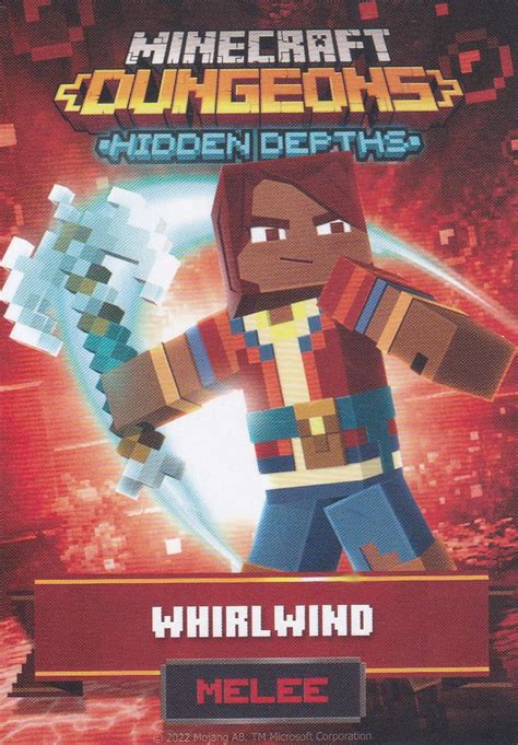 Minecraft Dungeons Arcade Series 2 Card 67 Melee: Whirlwind - Arcade ...