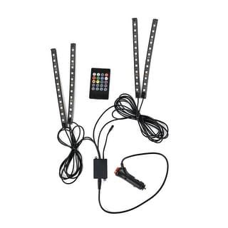 Set of 4 Black Color 48 Remote Control LED Strips Wireless Remote - 8. ...