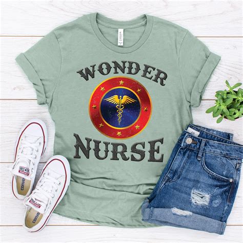 Wonder Nurse Superhero T-shirt Super Nurse Superhero | Etsy