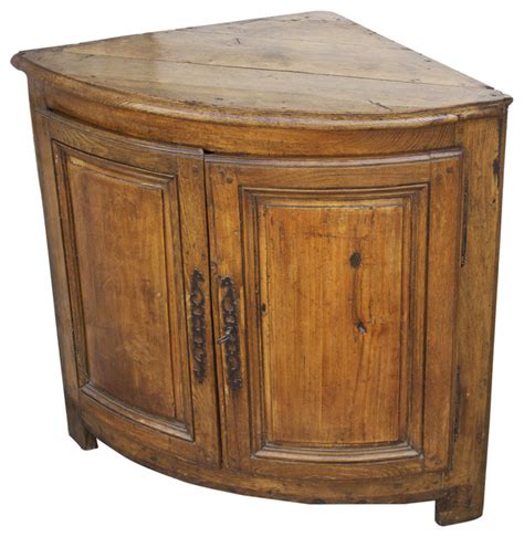 17th Century French Country Oak Corner Cabinet - Midcentury - Accent ...