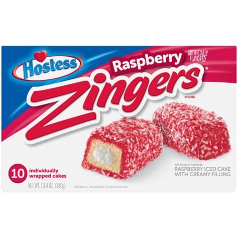 HOSTESS Raspberry ZINGERS, 10 ct / 13.40 oz - Kroger