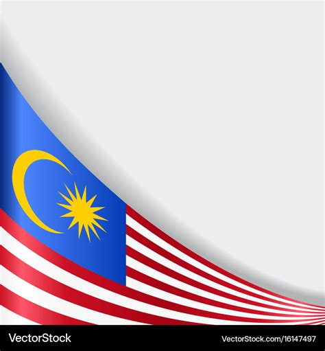 Malaysian flag background Royalty Free Vector Image