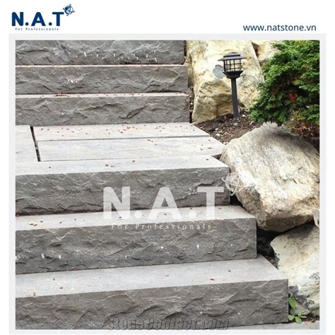 Vietnam Grey Basalt Stairs , Steps Outdoor from Viet Nam - StoneContact.com