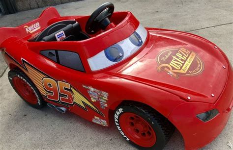 Lightning McQueen Car 12volt electric kids ride on cars power wheels ...