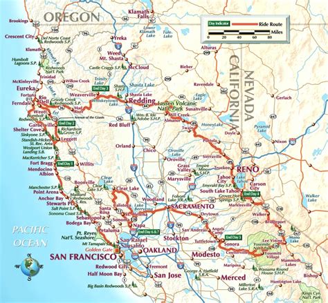 Driving Map Of Northern California - Printable Maps