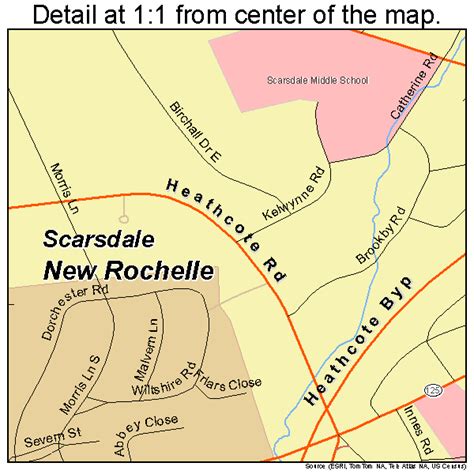 Scarsdale New York Street Map 3665431