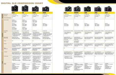 Nikon DSLR comparison chart by patrizio pompo - Issuu