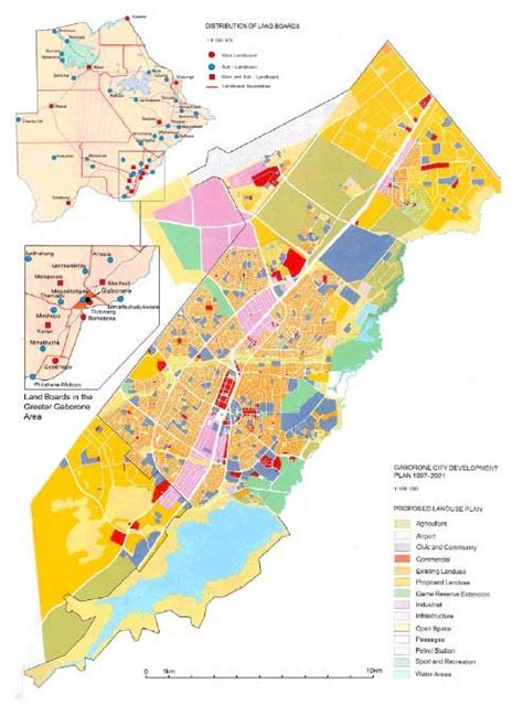 Gaborone City-National and regional Setting Source: Compiled from ...