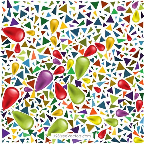 Free Birthday Balloons Background Vector | Free birthday stuff, Balloon ...